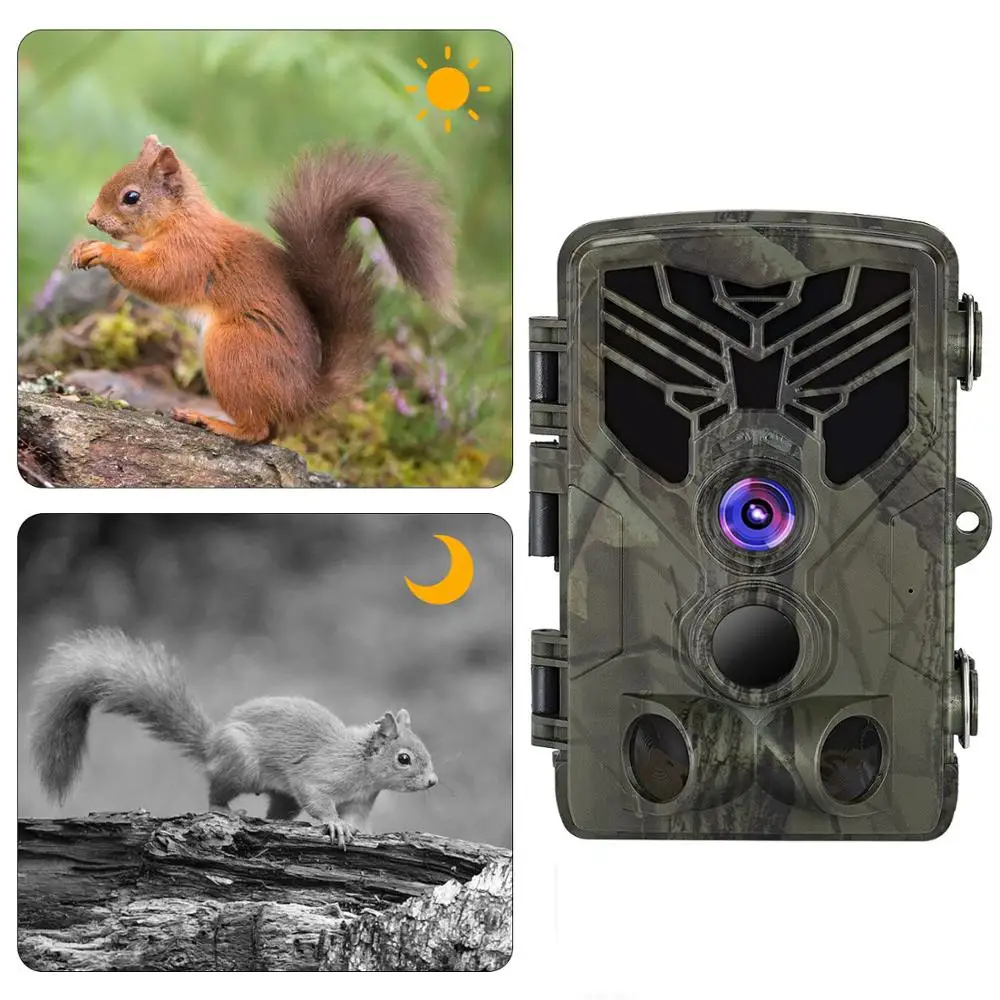 Suntekcam Caccia Trail Camera di Sorveglianza HC810A Telecamere per la Fauna Selvatica Visione Notturna a Infrarossi 20MP 1080P Telecamere Selvagge