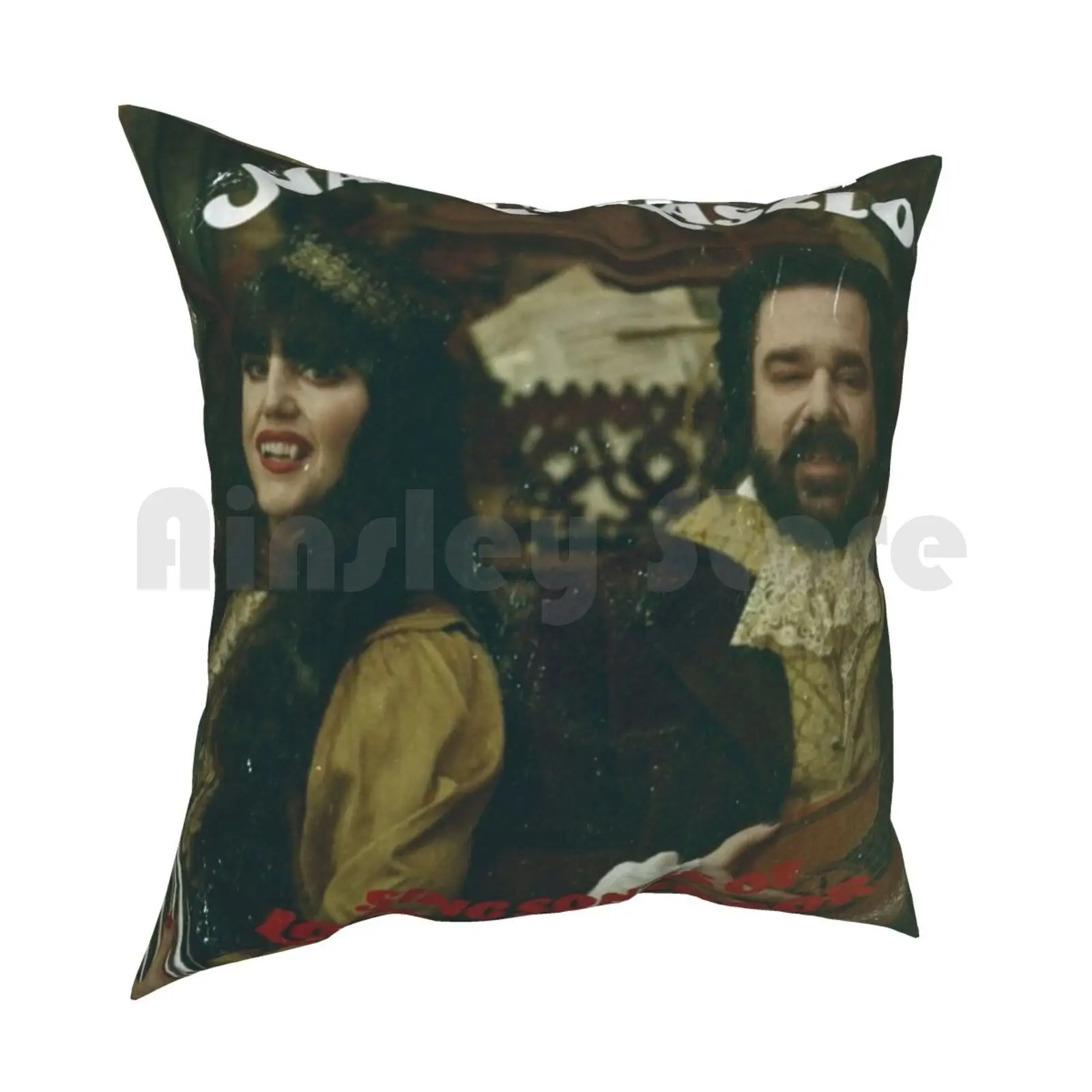 Nadja & Laszlo Album-What We Do In The Shadows Pillow Case Printed Home Soft Throw Pillow Nadja Laszlo What We Do In The