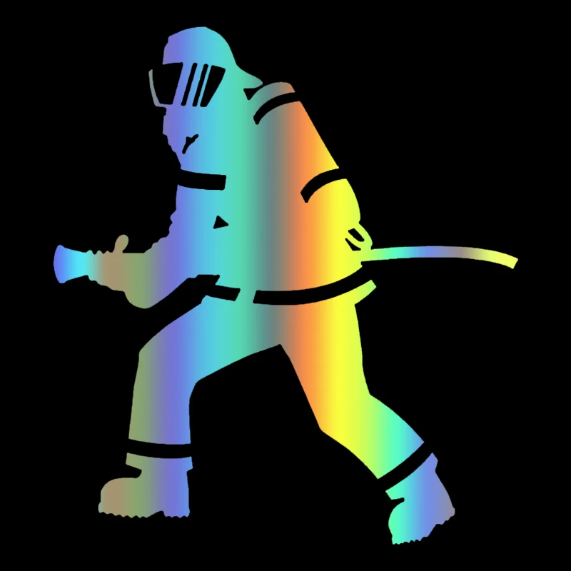 CK21324# Various Sizes Vinyl Decal For Fire Fighter Car Sticker Waterproof Car Decal Stickers on Truck Bumper Rear window
