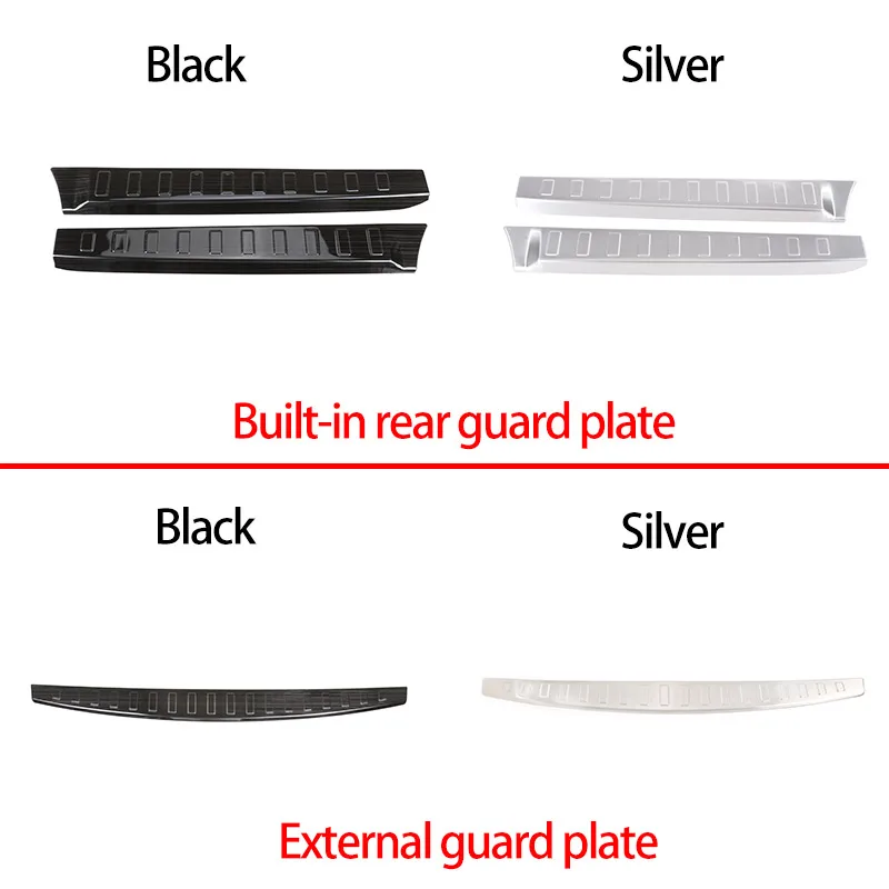 For Land Rover Discovery 5 2017-2022 Stainless Steel Car Trunk Interior/Exterior Guard Panel Decorative Strip Car Accessories