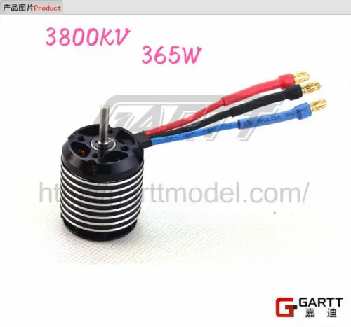 GARTT RC Część elektryczna 3800kv 365w 3S Bezszczotkowy silnik do helikoptera 450 Align Trex RC