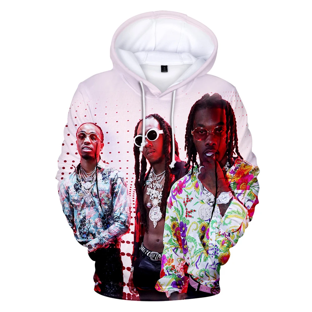 Migos Rapper 3D Hoodies Sweatshirt Men Women Long Sleeve Pullover Casual Oversize Hoodie 3D Sweatshirt Men\'s Streetwear 2XS-5XL