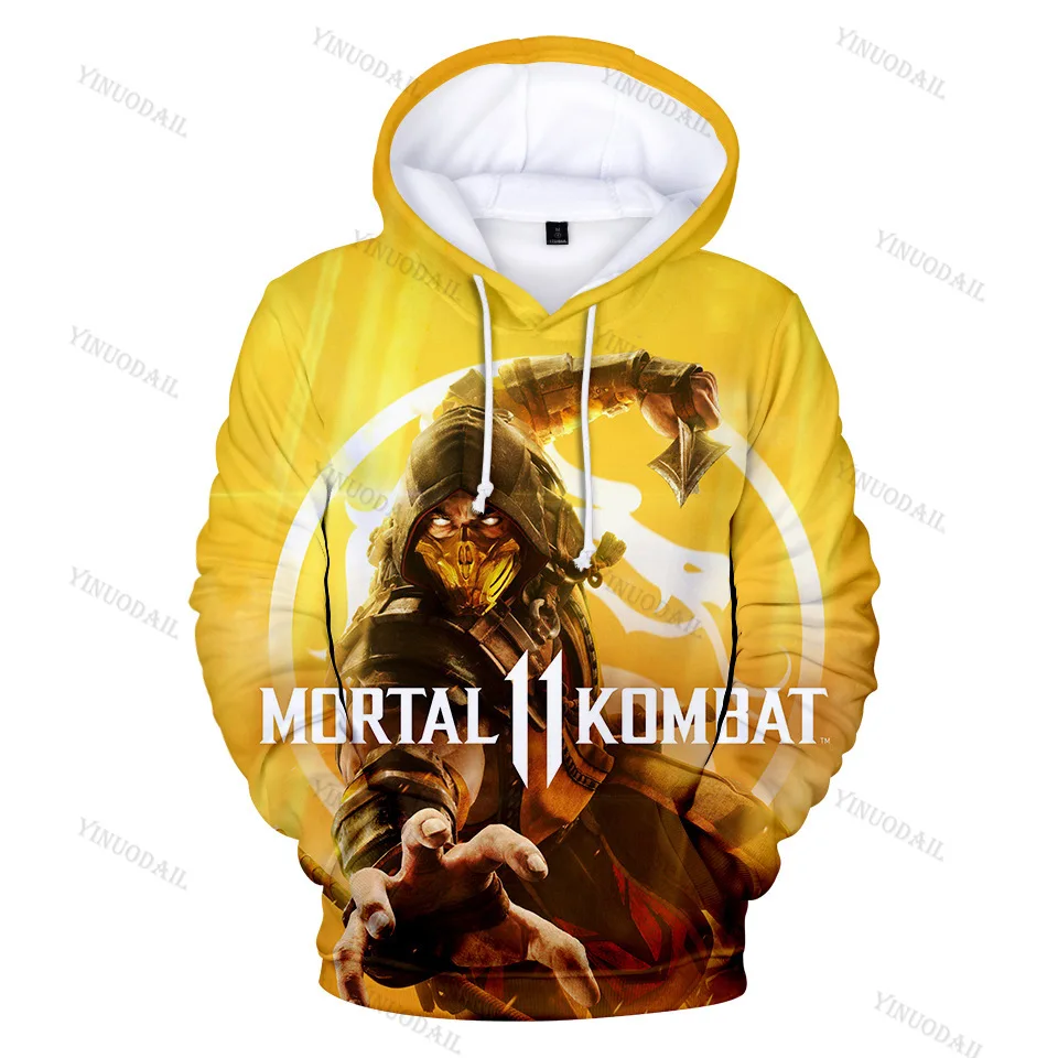 3D Game Mortal Kombat 11 New Hoodies Sweatshirt Anime Cosplay Costume Men Women Jacket Hooded Top