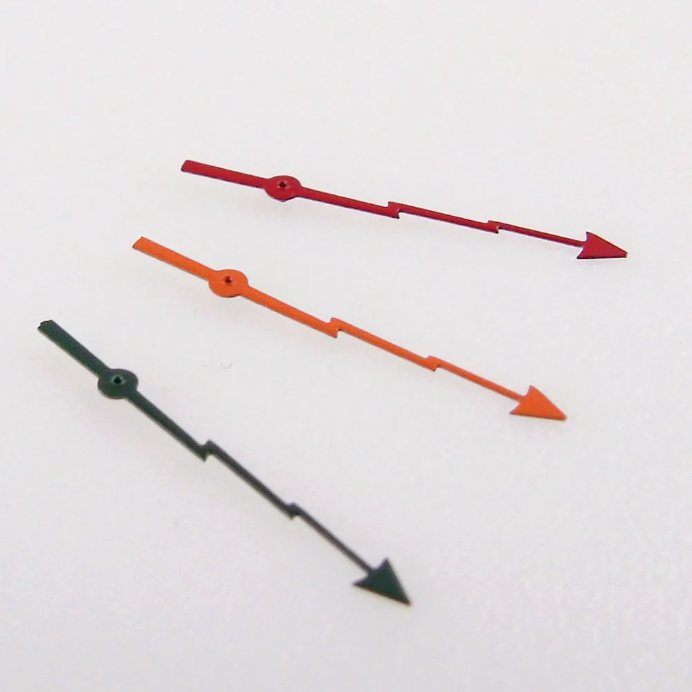 Orange/Red/Green Flash Second Pointer Watch Spare Parts Fit for NH35 NH36 4R36 7S36 7002 7009 Movement Luminous Watch Needles