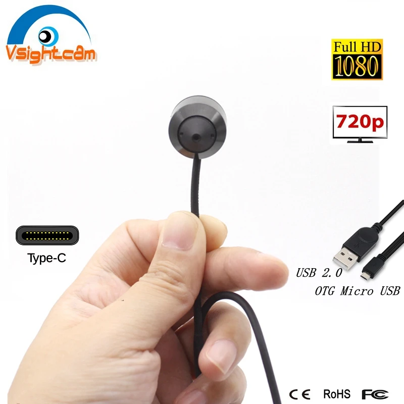 

1080P HD Mini Usb Camera 2.0MP 1.0MP CMOS Bullet OTG Micro USB Snake Web Camera Android Linux Mini USB Security Camera