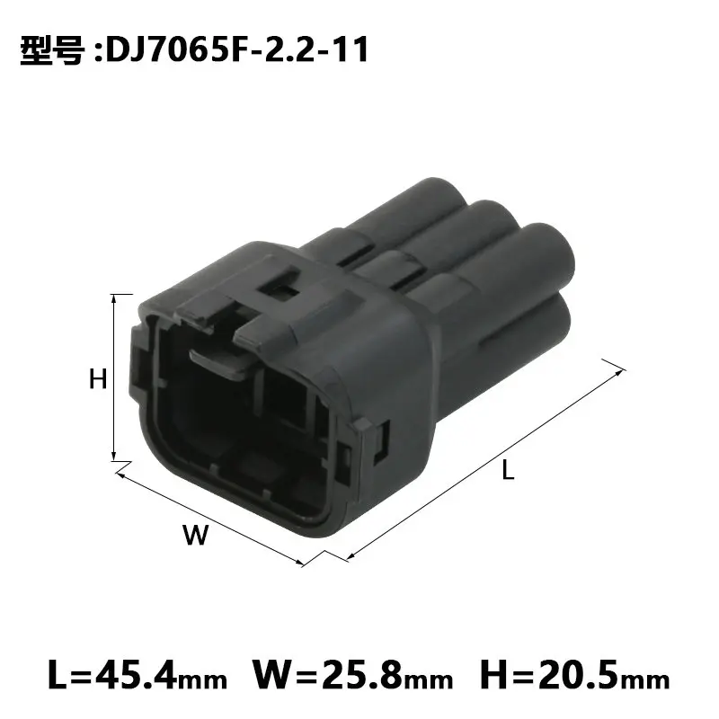 1/5/10sets 6187-6801 6180-6181 waterproof plugs for automobile oxygen sensor 3HMA06FW05N 3HMA06FW02BK 3HMA06MW