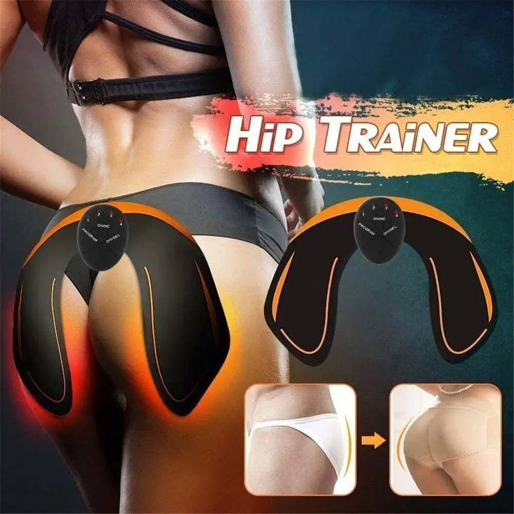 Abdominal Muscle Stimulator Hip Trainer Electric Massage Toner Body Slimming Exerciser Machine Workout Home Gym Fitness Equiment