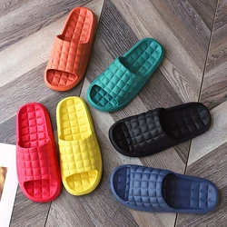 Zapatillas de interior antideslizantes para mujer y hombre, chanclas planas de verano, cómodas, para el hogar y el baño