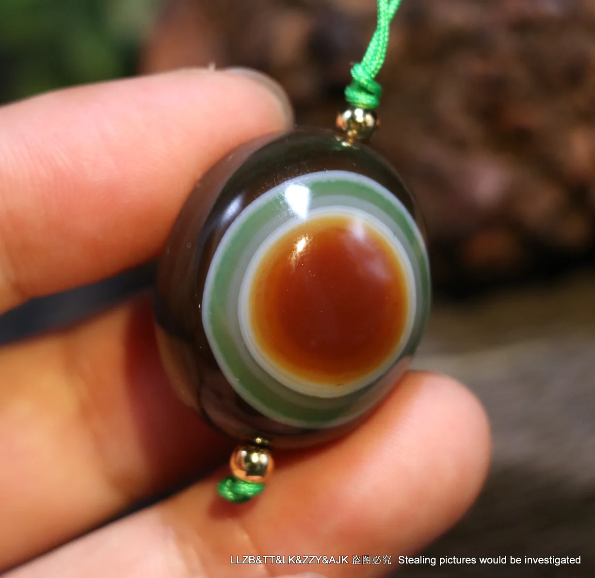 

Ultra Energy PowerMagic Tibetan Old Agate Colorful Goat Heaven Eye dZi Bead Pendant Amulet UR703D3 LKbrother Saurces