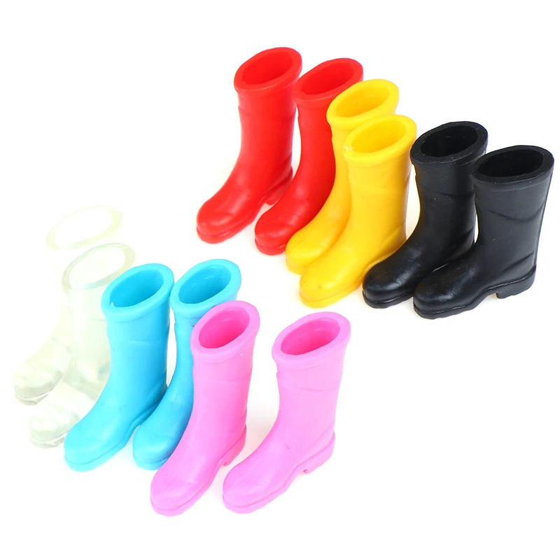 New 1/12 Dollhouse Decoration Mini Colorful Rain Boots Miniature Dolls Accessories