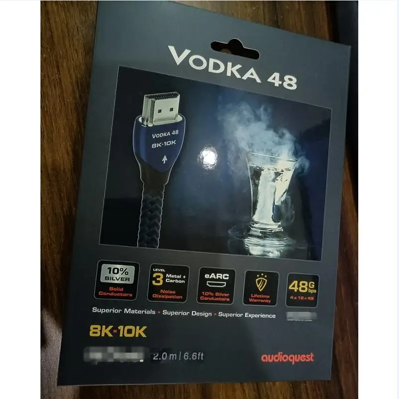 Imagem -02 - Vídeo Compatível com Cabo Hdmi Hifi tv av 48gbps Ultra hd Audioquest 8k Vodka