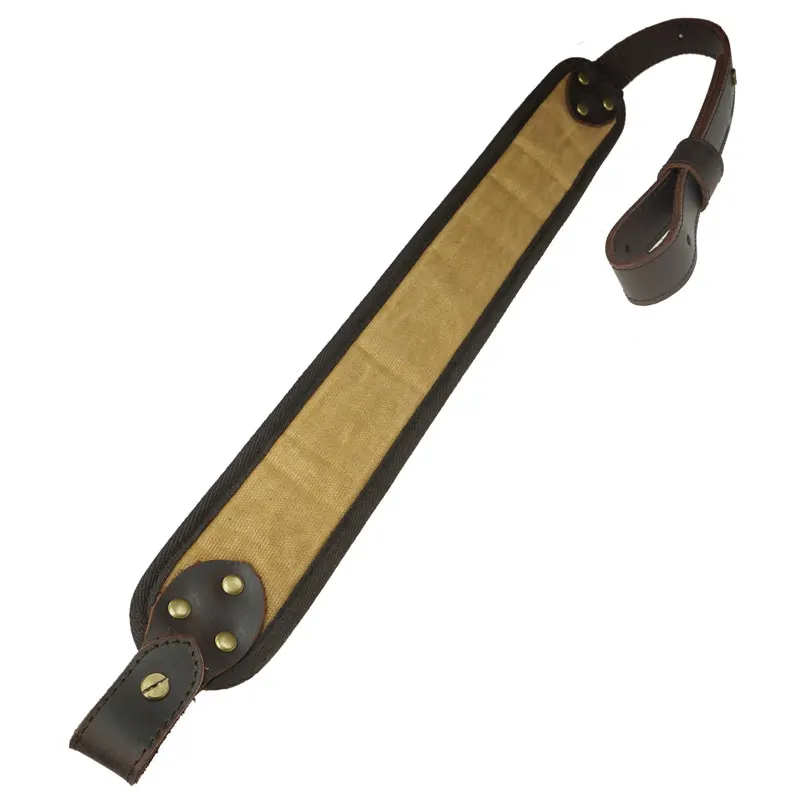 Leather Rifle Sling Shoulder Padding Tactical Strap And Shotgun Gun Buttstock Ammo Shell Holder For 5pcs 12 Gauge