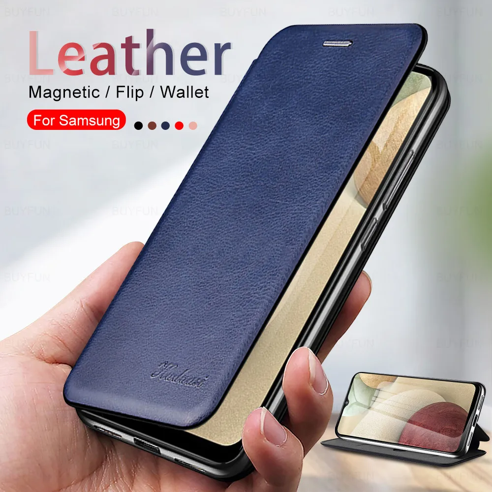 Galaxy a12 Case Leather Magnetic Flip phone Covers On for For Samsung Galaxy a12 Case Galaxy a12 A 12 stand wallet Cover fundas