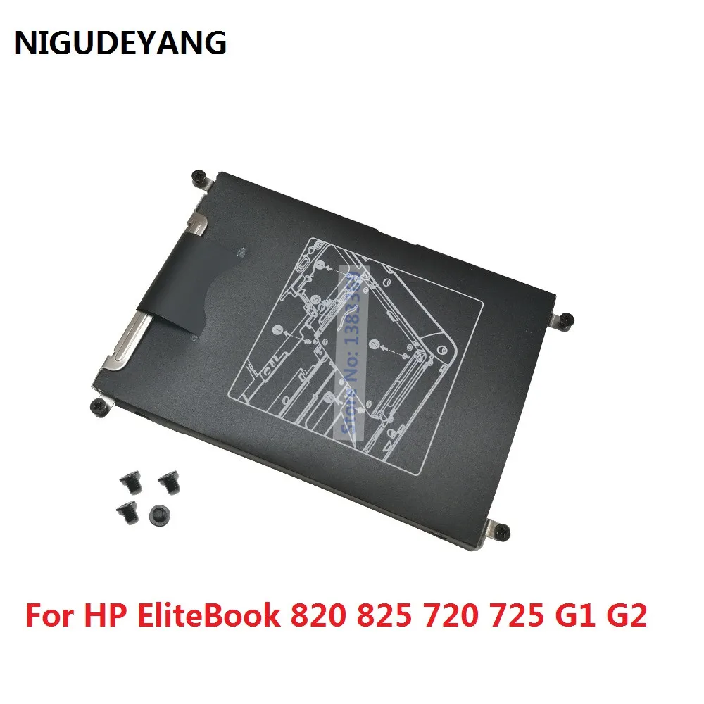 

NIGUDEYANG New for HP EliteBook 820 825 720 725 G1 G2 SATA HDD SSD 2.5 Hard Drive Bracket Caddy Frame