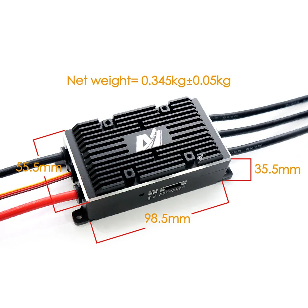 Maytech V2 200A VESC_TOOL regolatore di velocità compatibile per Robot elettrici da combattimento per Skateboard Robot per tosaerba con telecomando