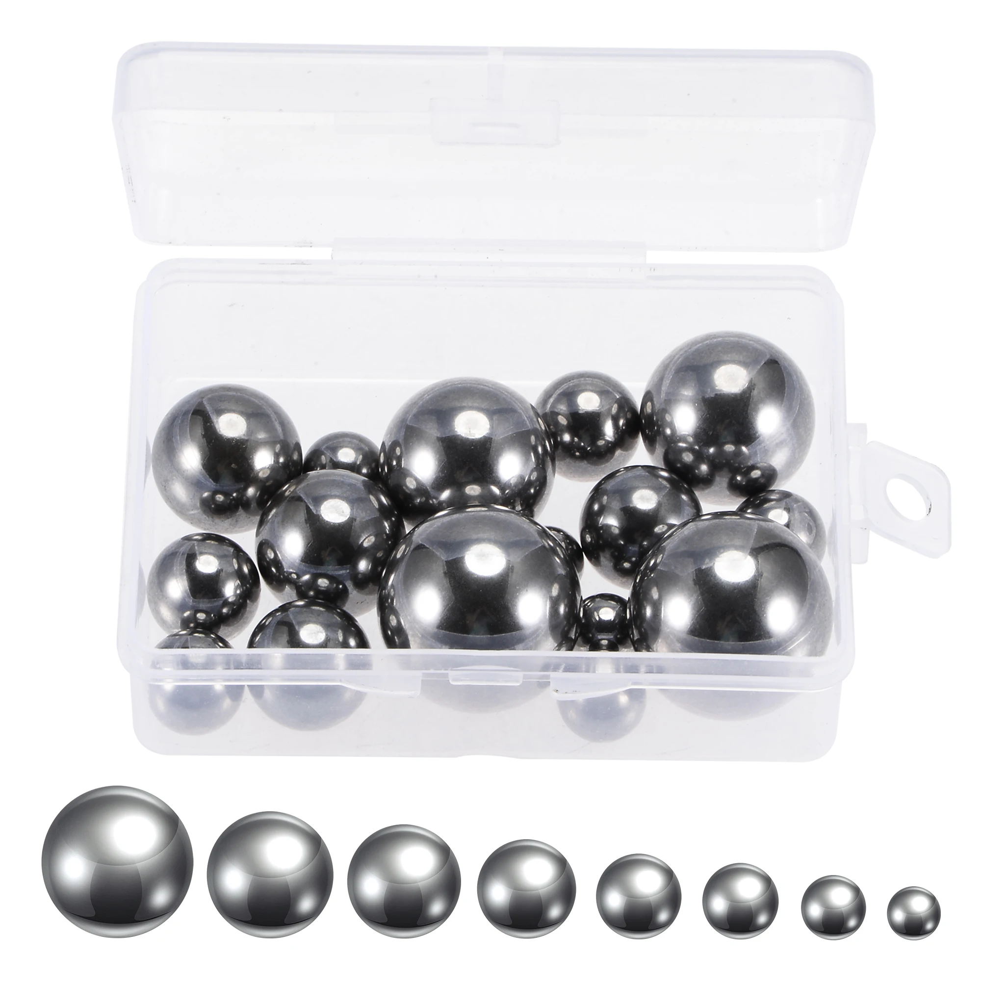 

Uxcell 16 Pcs Bearing Balls Chrome Steel 3/8" 7/16" 1/2" 9/16" 5/8" 3/4" 7/8" 1"