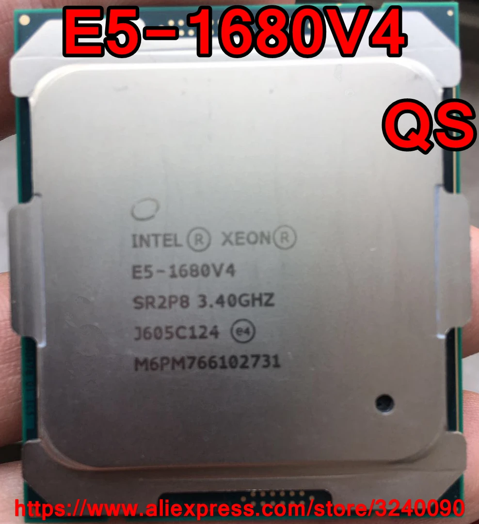 

Intel Xeon CPU E5-1680V4 QS version 3.40GHz 8-Cores 20M LGA2011-3 E5-1680 V4 processor E5 1680V4 free shipping E5 1680 V4