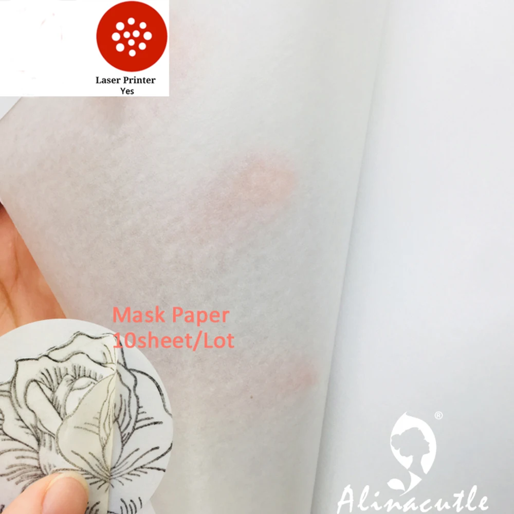 10sheets A4 Self-adhesive Masking Paper Craft Handmade Card Photo Albums Washi Sticker DIY Scrapbooking Alinacraft