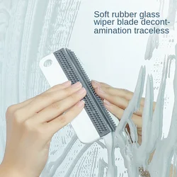 Soft Silicone Glass Wiper Scraper Kitchen Bathroom Glass Cleaning Tools for Car Mirror Cleaner Squeegee Window Cleaning Brush