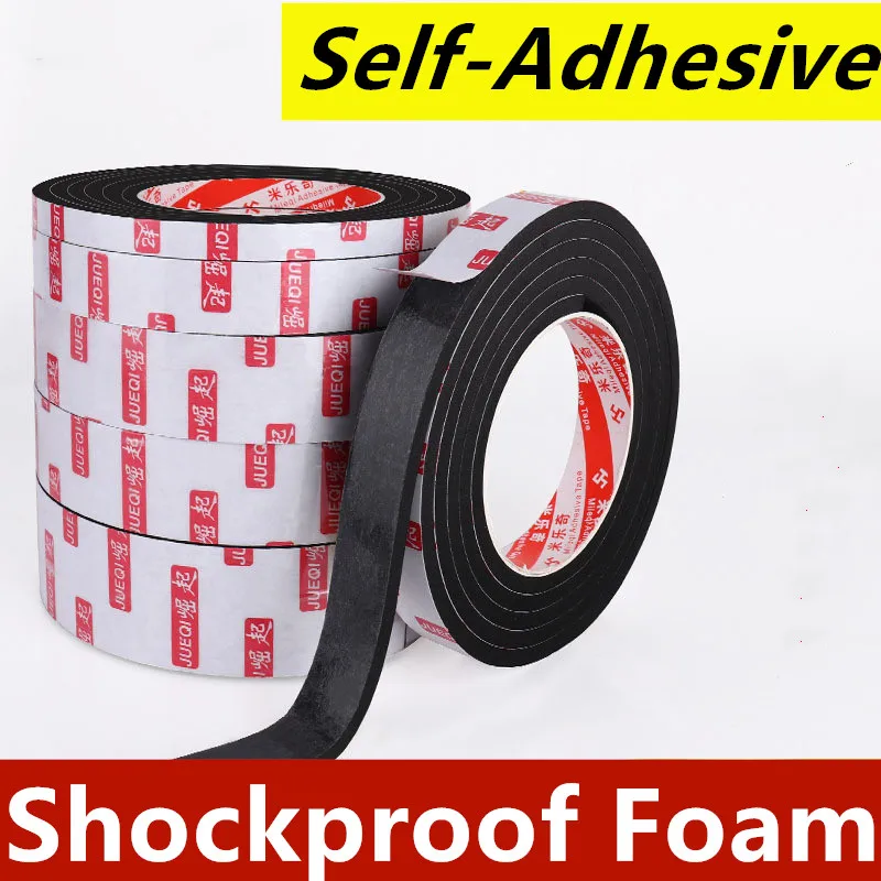 10MM Thikness Door Window Table Corner Shockproof Foam Tape Single Side Self-Adhesive Windproof Dustproof Anti-Collision Tape