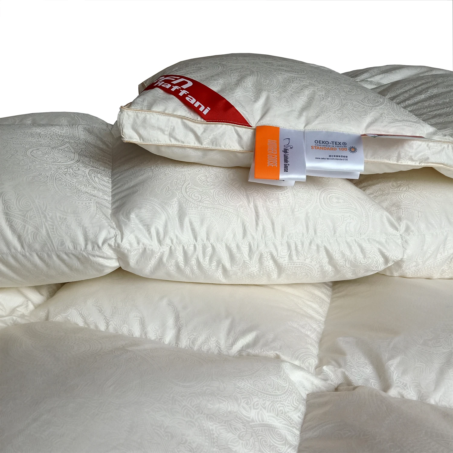 

Winter Duvet 95% White Sticky Goose Down Filling 1500 Grams ，Cotton Jacquard Shell Cover 220 x 240 cm 1 Piece Customize