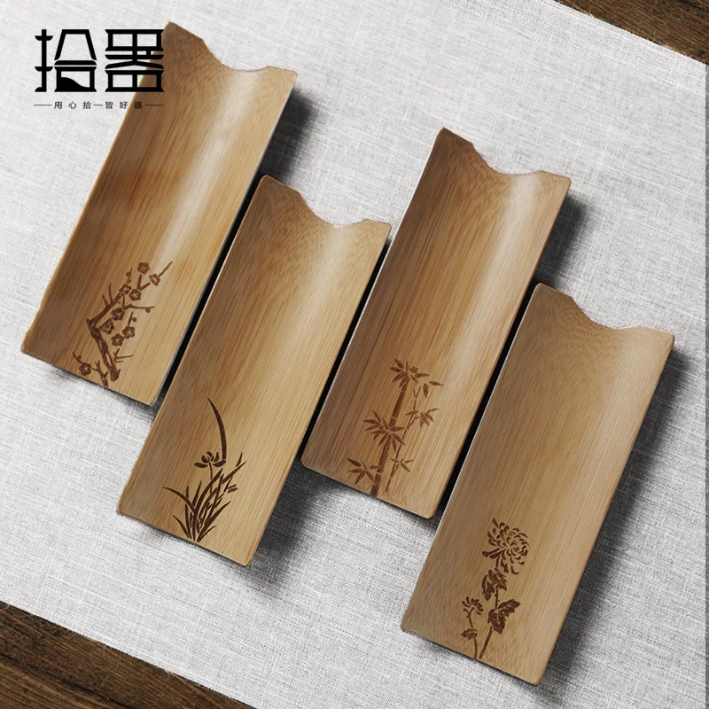 

Bamboo tea spoons, bamboo carving tea, tea and two-piece tea set accessories, tea mats, tea towels, tea shovel tea spoons