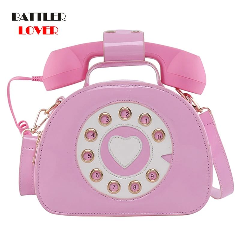 Sweetheart 3D Telephone Set Handbags for Women Purses Shoulder Bag Ladies Crosbody Bag Girl's Bolsa Totes New Design Fun Vintage