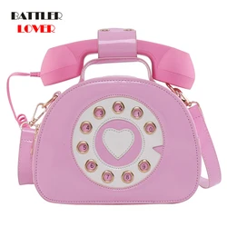 Schatz 3D Telefon Set Handtaschen für Frauen Geldbörsen Schulter Tasche Damen Crosbody Tasche Mädchen der Bolsa Totes Neue Design Spaß vintage