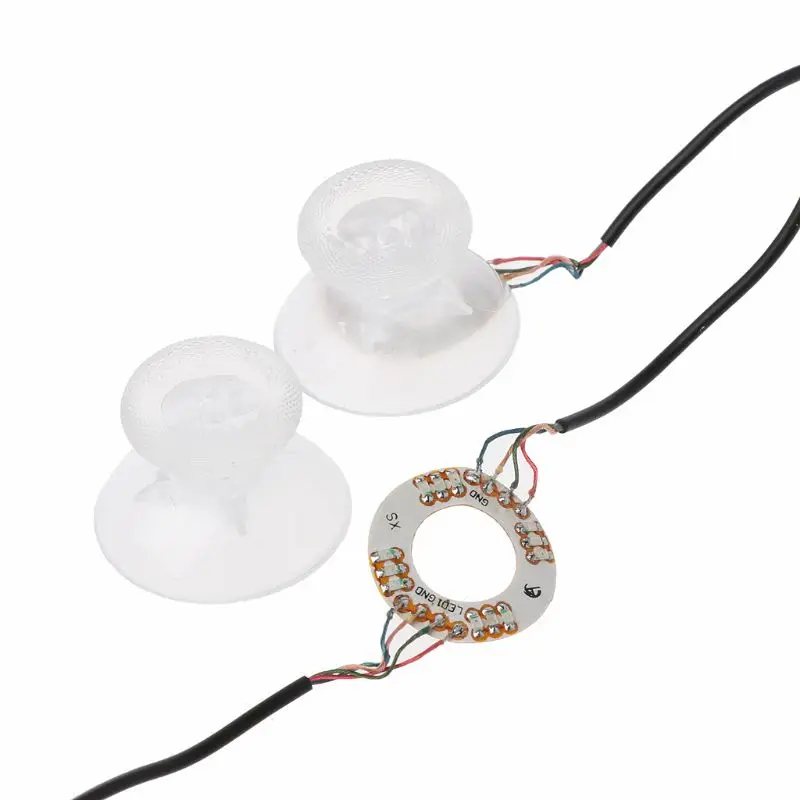 LED Licht Thumb-Sticks Joysticks Analog Thumb Mod Mit Klar Thumbsticks Kappe DIY für Xbox Einem Controller PXPE
