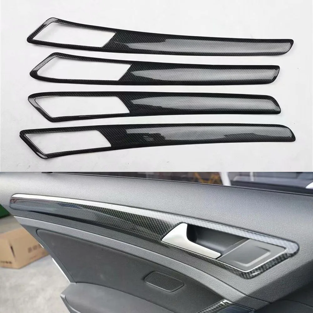 

For Volkswagen Golf 7 2014-2018 Car Interior Door Handle Bowl Strips Trim Car Styling Molding 4pcs/set