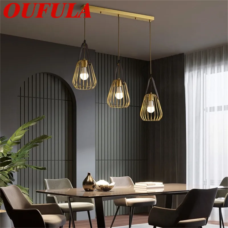 

AOSONG Modern Pendant Lights Copper 220V 110V Contemporary Home Creative Decoration Suitable For Dining Room Restaurant