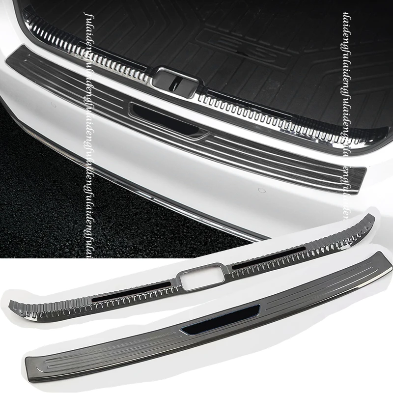 For Lexus ES350 ES300h 2018-20 stainless Rear Bumper Trim Frame Scuff Sill Trunk Plate Pedal Threshold Moulding Car Accessories