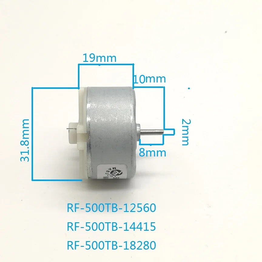 Brand New Micro DC Motor RF-500TB Precious-Metal Brush 1.5-14.4VDC Motor 500 For Sweeping Robot/Humidifier