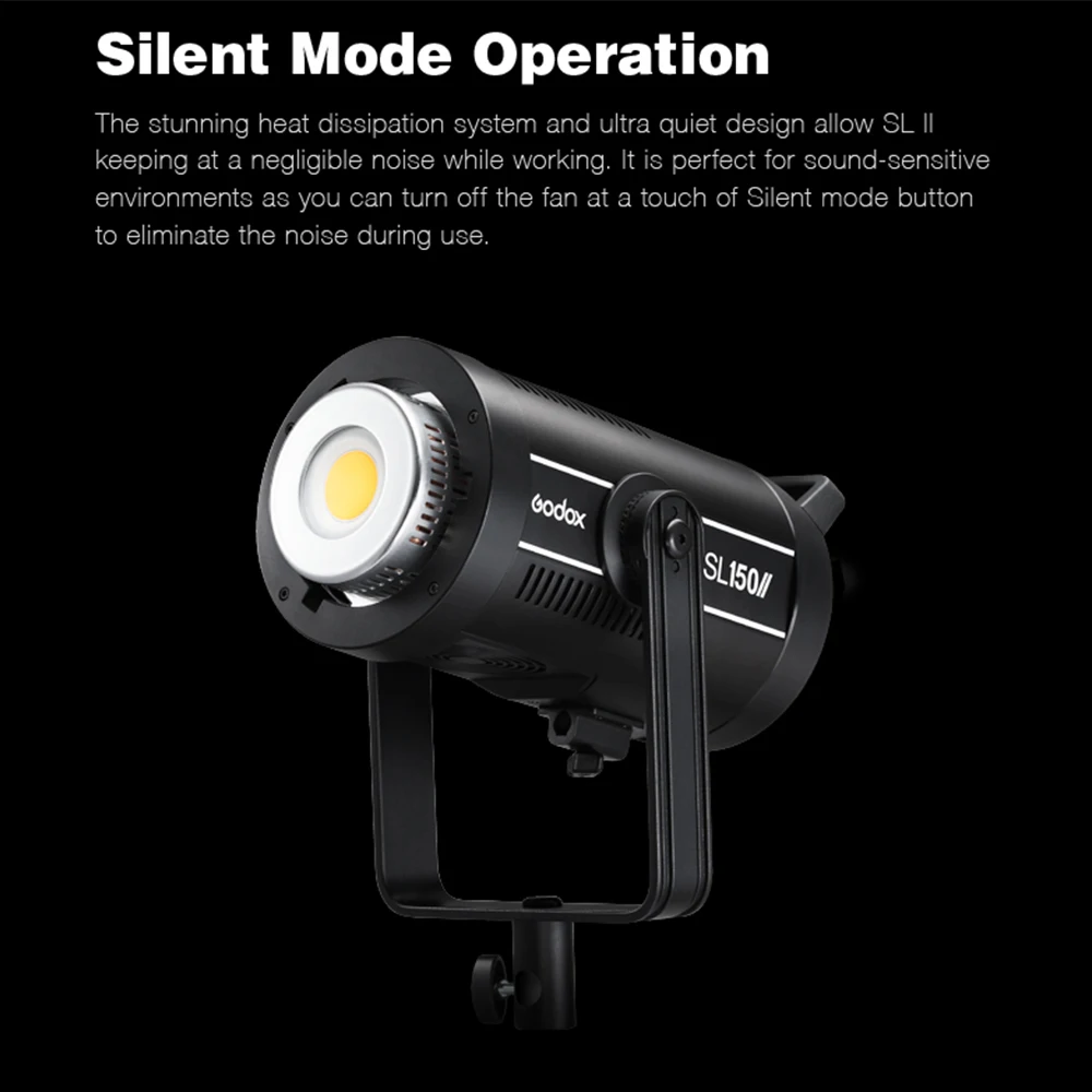 Godox SL150II SL-150W II LED Video işığı 150W Bowens dağı günışığı