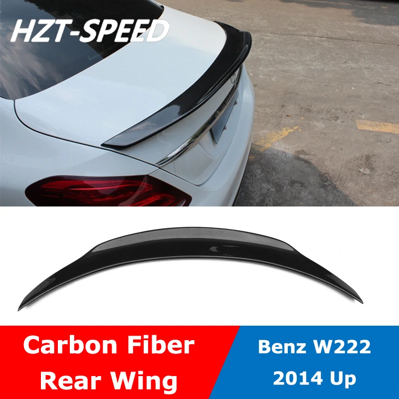 

W222 PSM Style Carbon Fiber FRP Material Root Wing Rear Spoiler For BENZ S Class S300 S320 S400 Modify 2014 Up