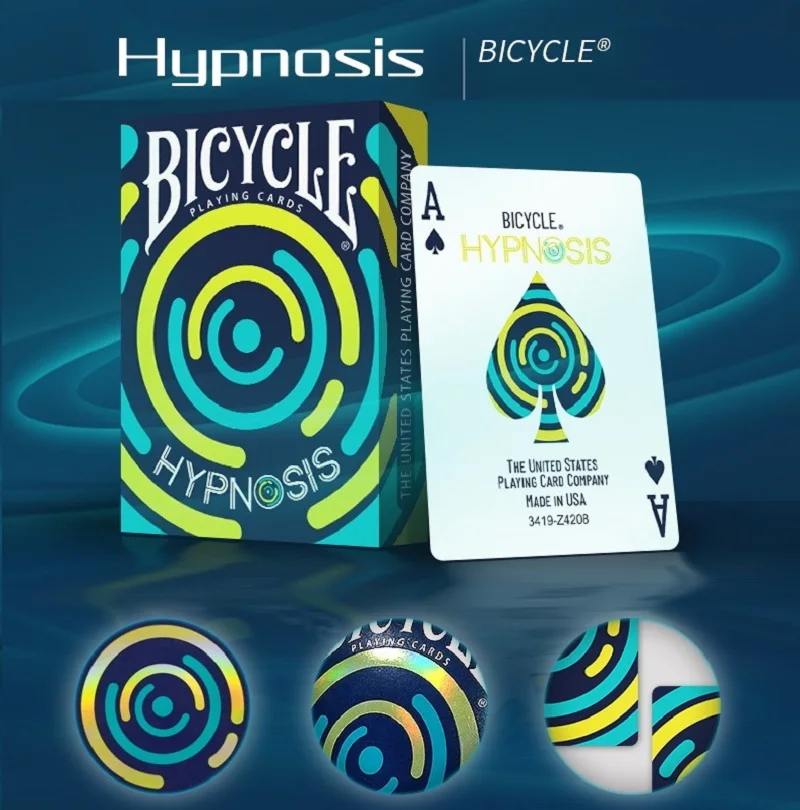 Bicycle Hypnosis Playing Cards USPCC Cardistry Deck Poker Size Card Games Magic Props Magic Tricks for Magician