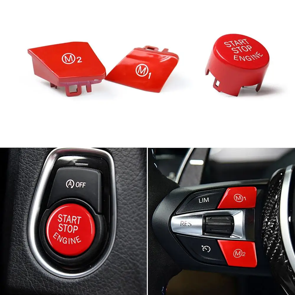 Engine Start Stop Button Steering Wheel M1 M2 For BMW M3 M4 M5 M6 X5M X6M F80 F82 F83 F10 F15 F16 F21 F30 F32 F33 F36 F06 F12