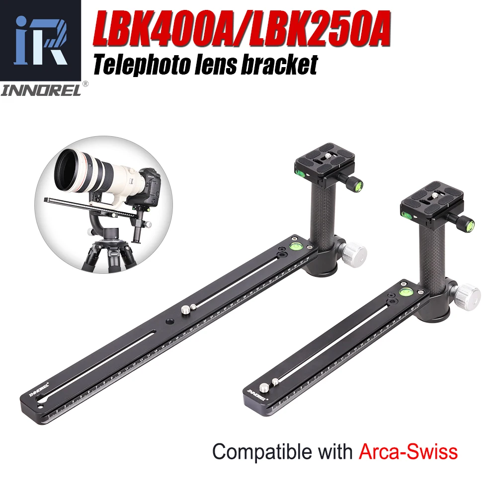 INNOREL Long Focus Telephoto Lens Bracket Lengthened Quick Release Plate Camera Clamping Support For Arca Swiss Tripod BallHead