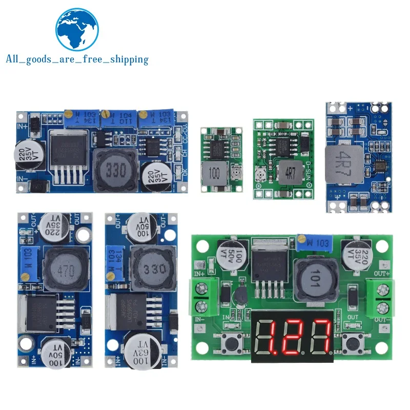 3A Adjustable DC-DC LM2596 LM2596S input 4V-35V Output 1.23V-30V dc-dc Step-down Power Supply Regulator module MP1584EN MINI360