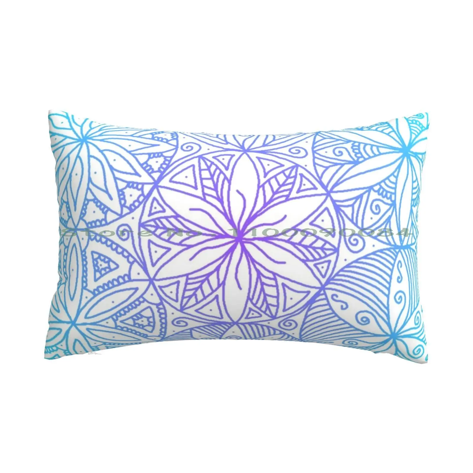 Bright Blue And Purple Mandala Pillow Case 20x30 50*75 Sofa Bedroom Yellow Harrys Black Potters Contemporary Magic Wizard