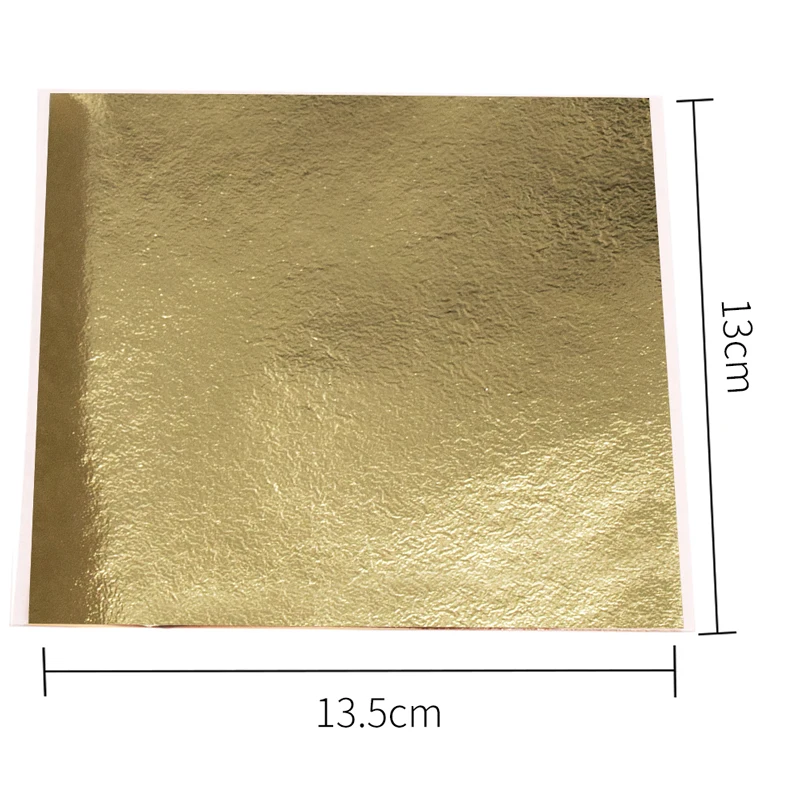 13x13.5cm Black Foil Paper Gold Leaf Sheet in Arts and Crafts Furniture Nail Decorations Painting Pota