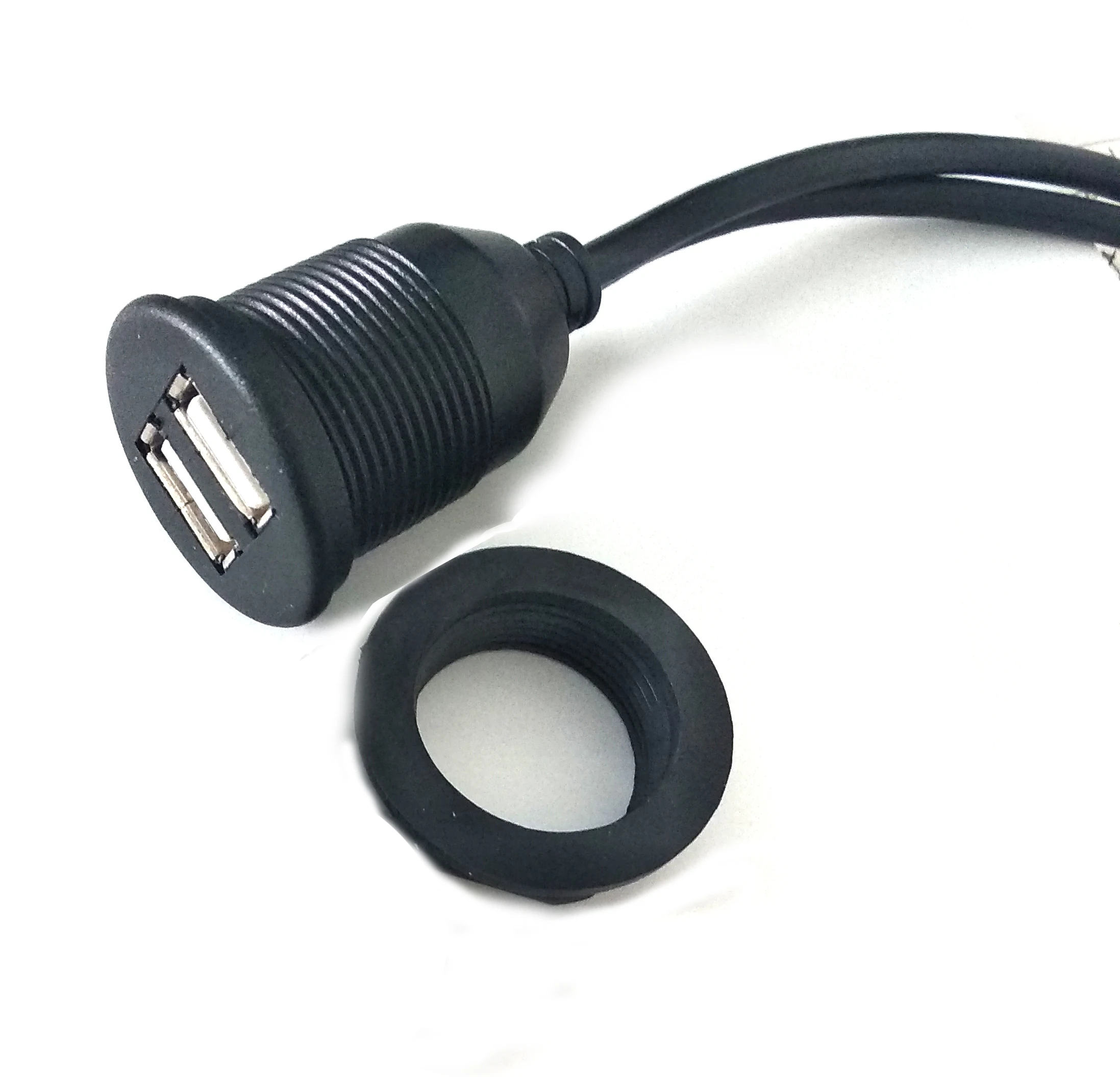 Cavo di installazione del pannello dell'armadio del telaio cavo di prolunga USB della scheda madre cavo di ricarica con foro tondo cavo dati con coperchio antipolvere linea USB