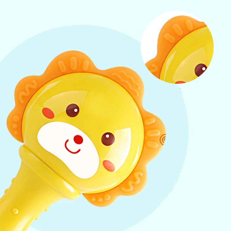 Baby Rattle Ring Bell Toys 0-12 Months Animal Soft Infant Hand Grasp Bell Rattles Early Educational Musical Mobile Teether Toys