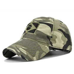 Camouflage Brasil Baseball Cap Male Snapback Men Women Bones Trucker Cap Camo Dad Hat Embroidered Brazil Flag Caps  Masculino