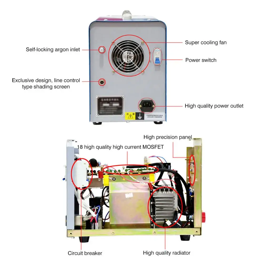 Ar Precision Welder para Soldagem a Ponto, Soldagem por Resistência, Soldagem a Fio, SZ-1800
