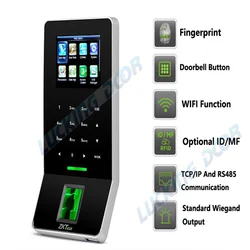 2,4 pulgadas LCD biométrico WIFI Control de acceso de huellas dactilares sistema de tiempo de asistencia TCP/IP RJ45 lector de huellas dactilares ZK F28