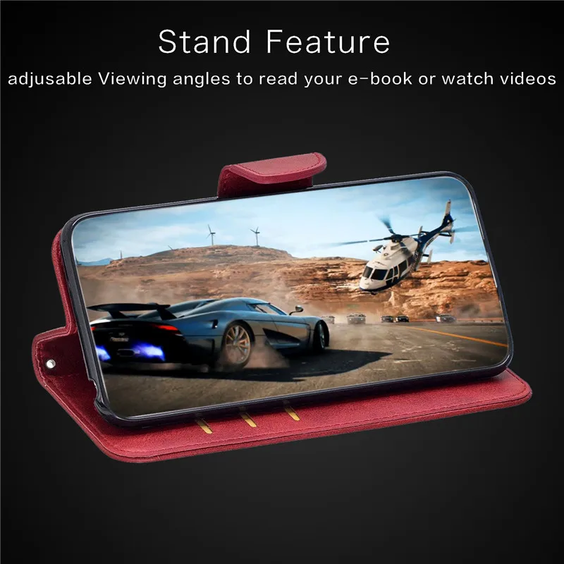 Leather Flip Case For Xiaomi Redmi 6 6A 7 7A 8 8A 9 9A 9C Note 9 Pro 9S Note 10 Pro POCO X3 Mi 10 Lite 10T Pro Wallet Case Cover