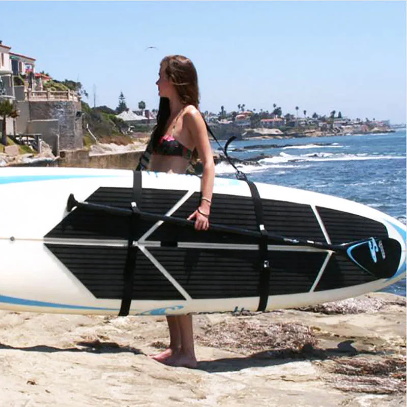 Surfboard alça de ombro ajustável carry sling stand up surf paddle board transportadora nin668