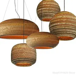 Chinese Lamp Individual Pendant Lights Creative Restaurant Living Room Hanging Lamp Japanese Southeast Asian Paper Hang Lamp