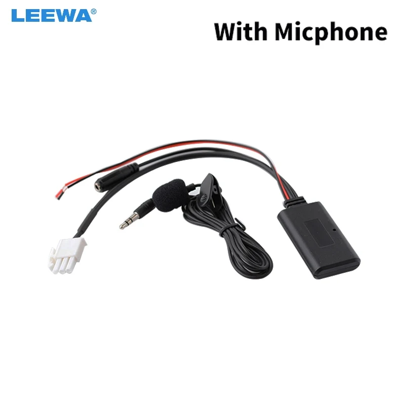 

LEEWA 5X Motorcycle Aux-in Wireless Bluetooth Adapter Module Audio Radio Receiver For Honda Goldwing GL1800 Aux Cable #CA7149